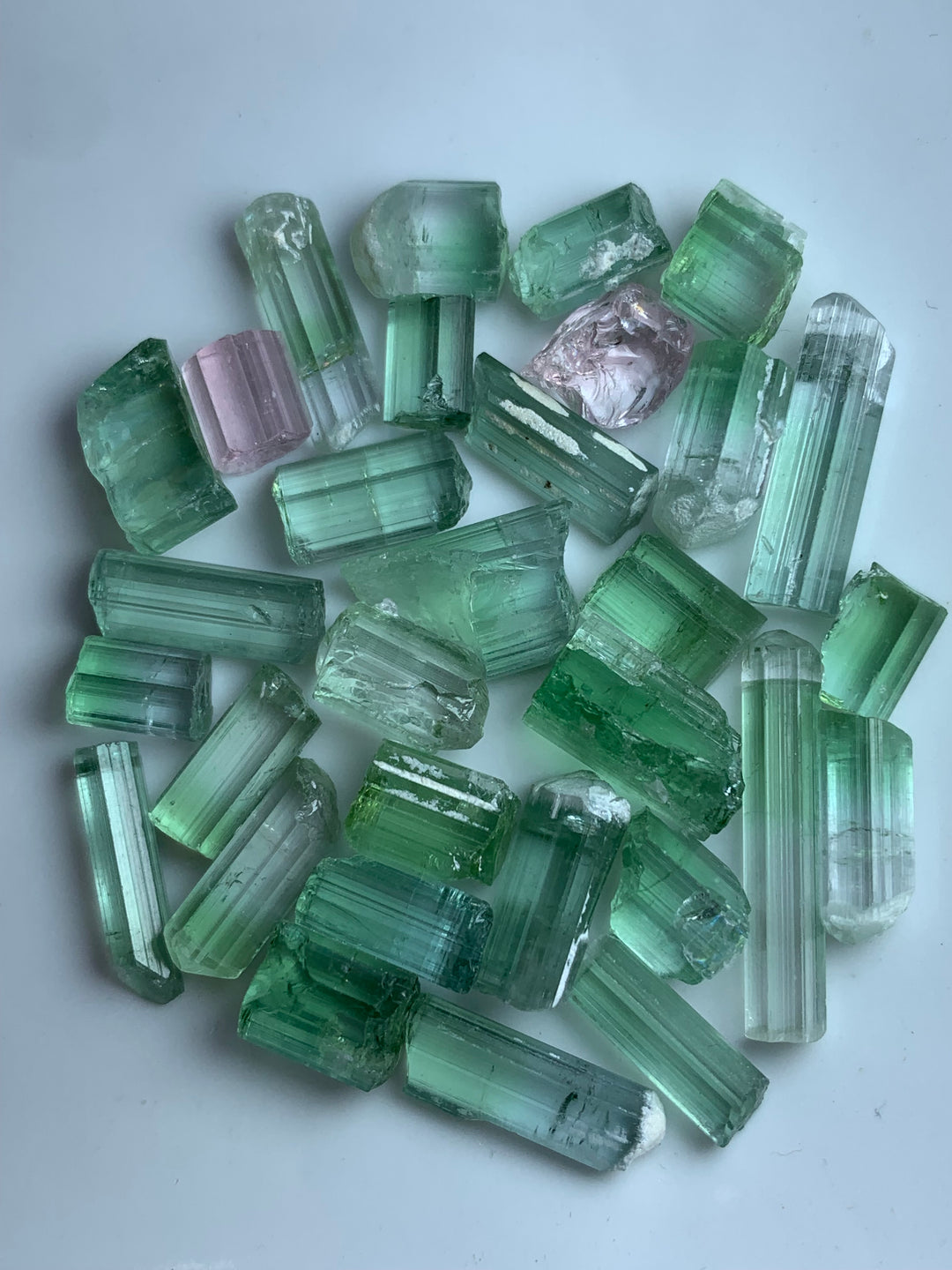 facet rough tourmaline