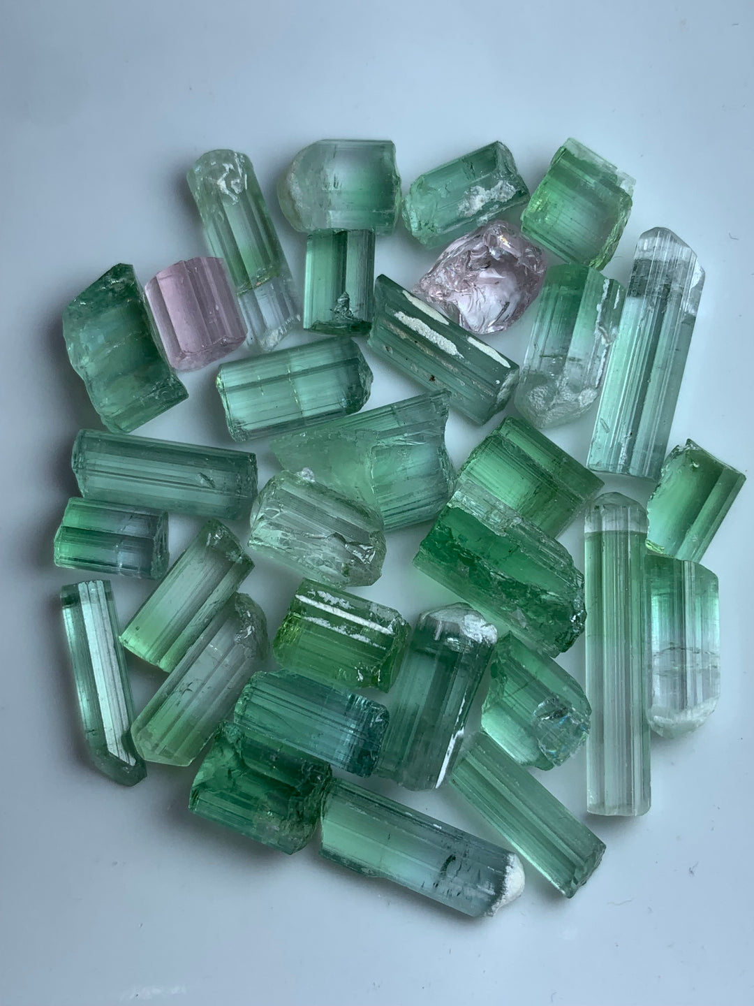 facet rough tourmaline