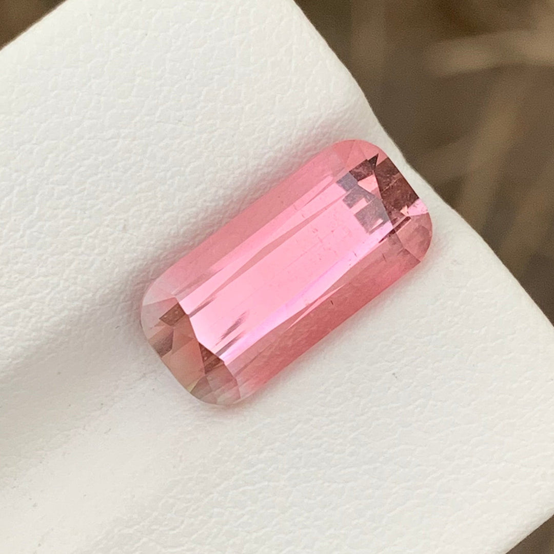 6.05 Carats Faceted Bi Color Tourmaline For Rings
