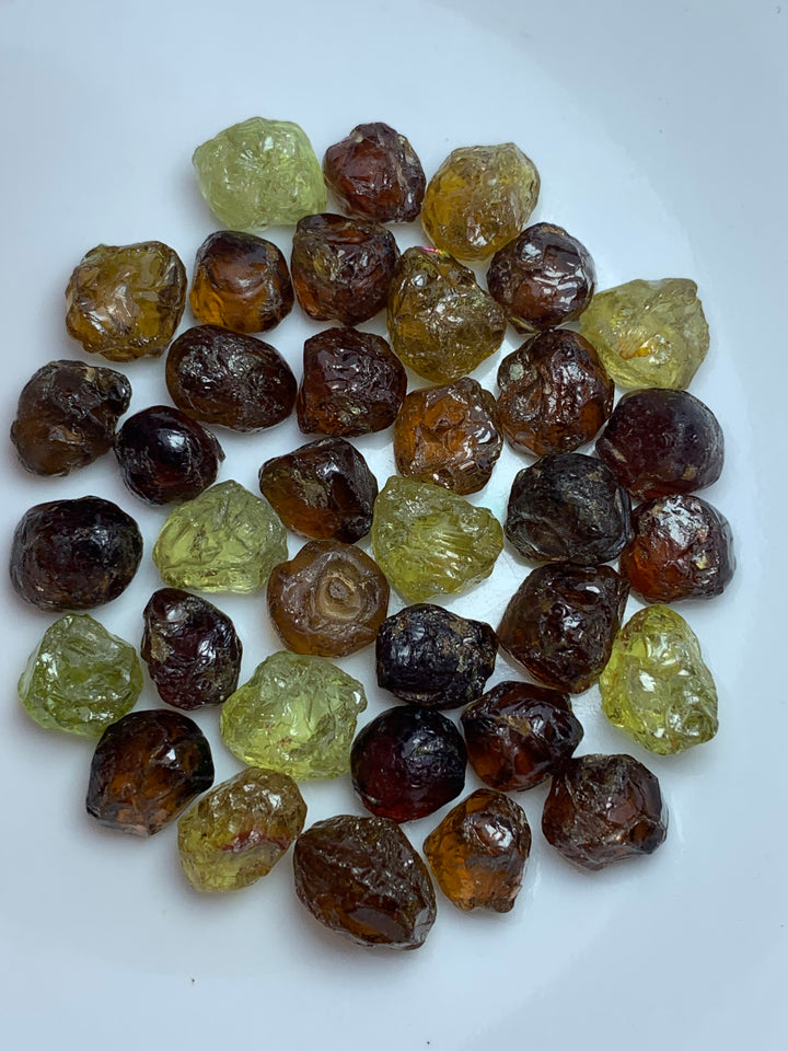 facet rough mali garnet