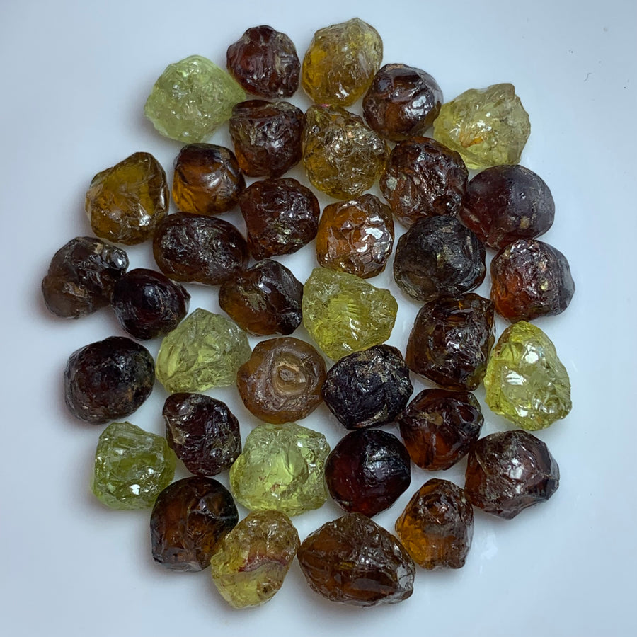 facet rough mali garnet