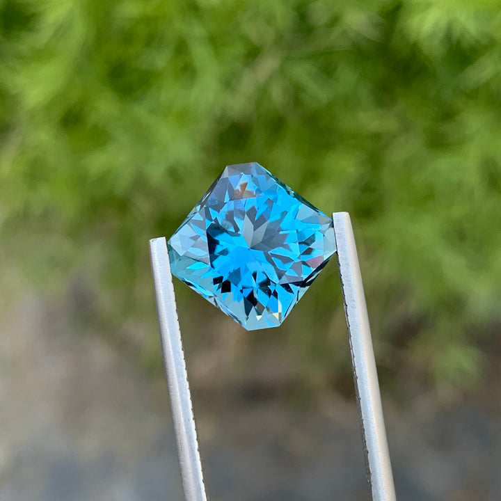 8.20 Carats Loose Fancy Cut London Blue Topaz