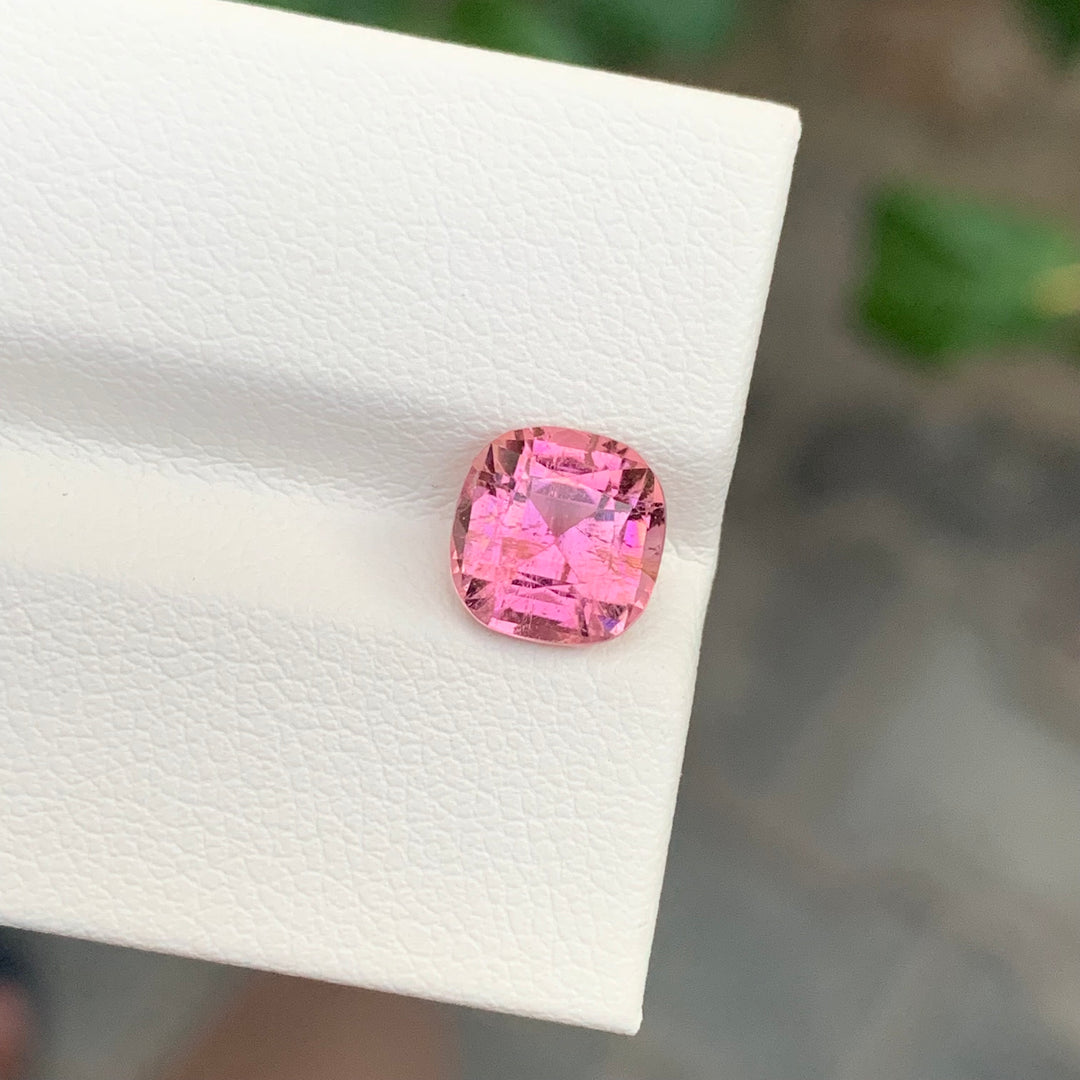 1.95 Carats Loose Soft Pink Tourmaline Cushion Shape