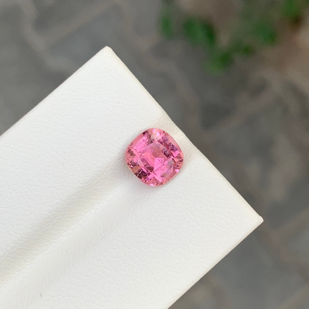 1.95 Carats Loose Soft Pink Tourmaline Cushion Shape