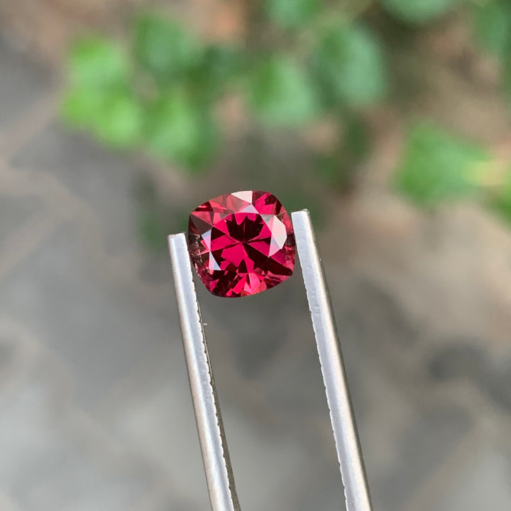 2.25 Carats Loose Rhodolite Garnet Cushion Shape