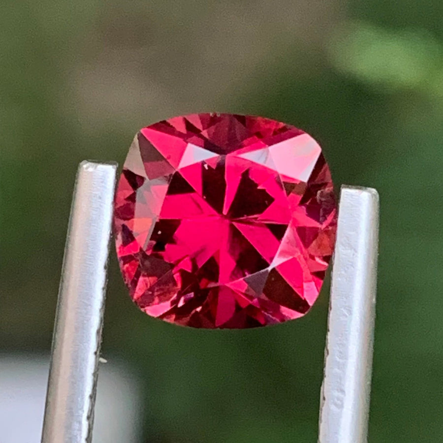 faceted rhodolite garnet