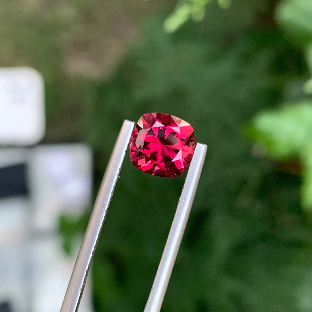 2.25 Carats Loose Rhodolite Garnet Cushion Shape