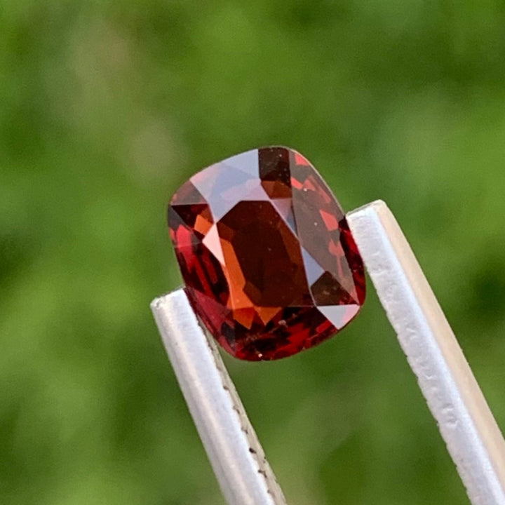 1.05 Carats Lovely Natural Faceted Cushion Shape Scarlet Red Spinel