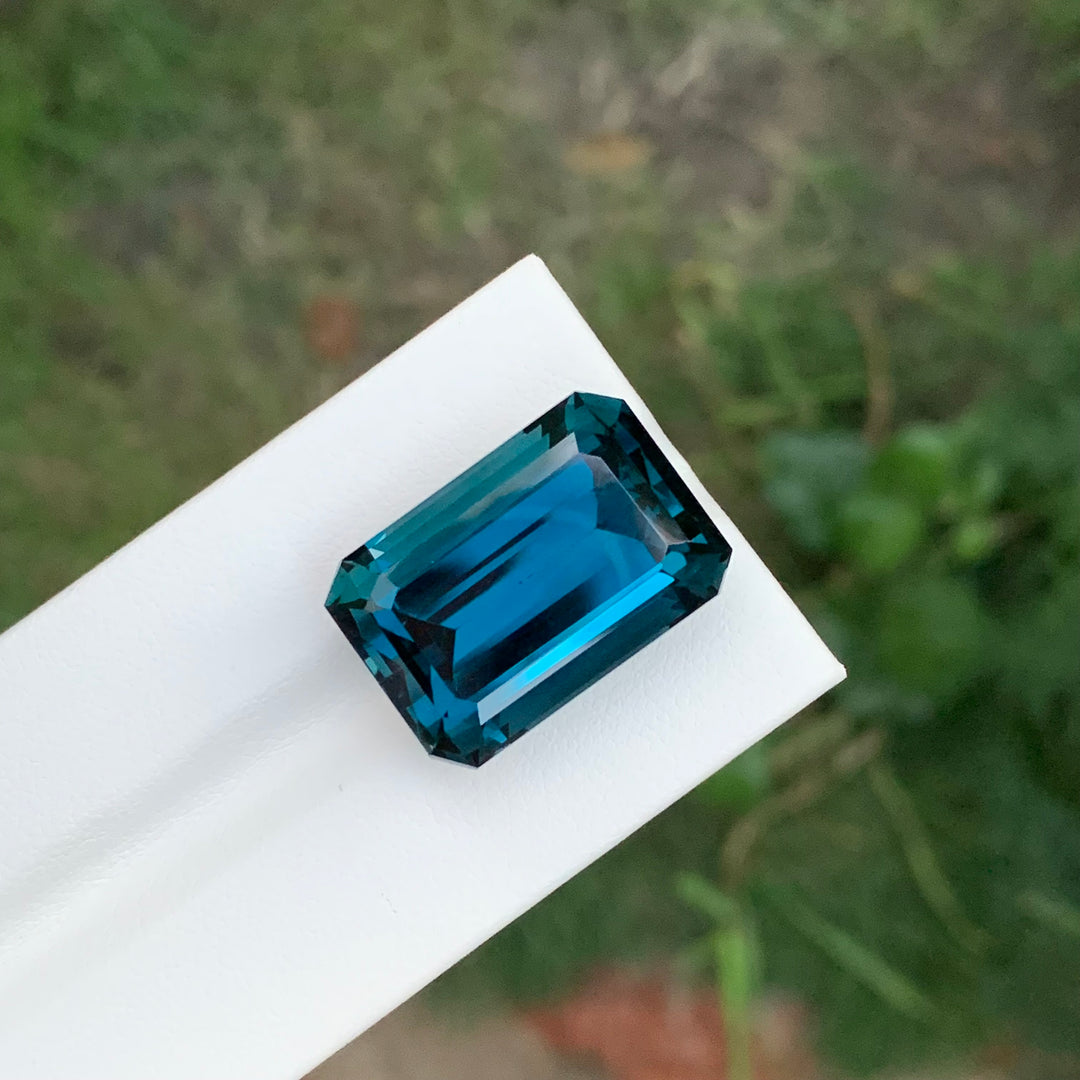 42.20 Carats Loose London Blue Topaz Emerald Shape