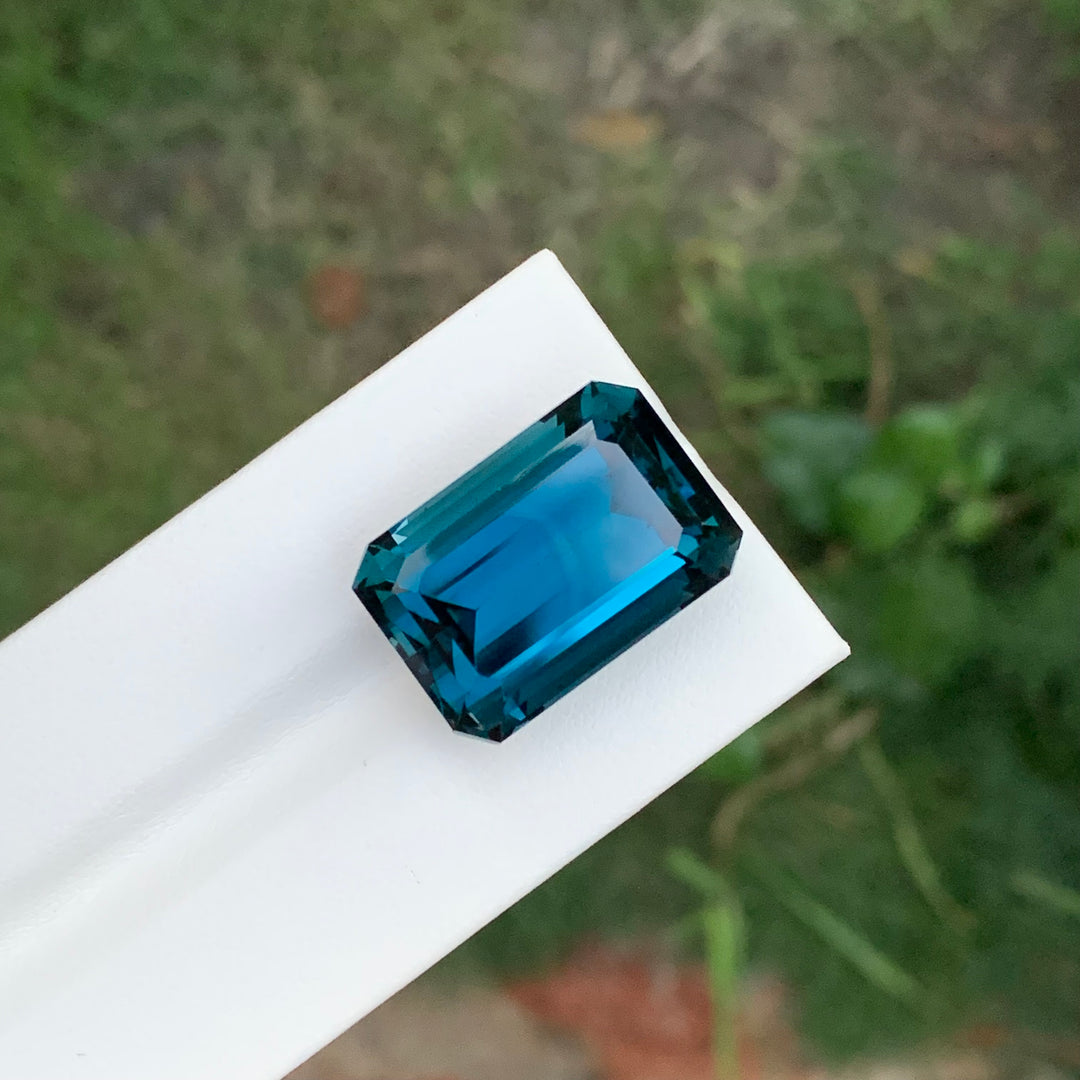 42.20 Carats Loose London Blue Topaz Emerald Shape