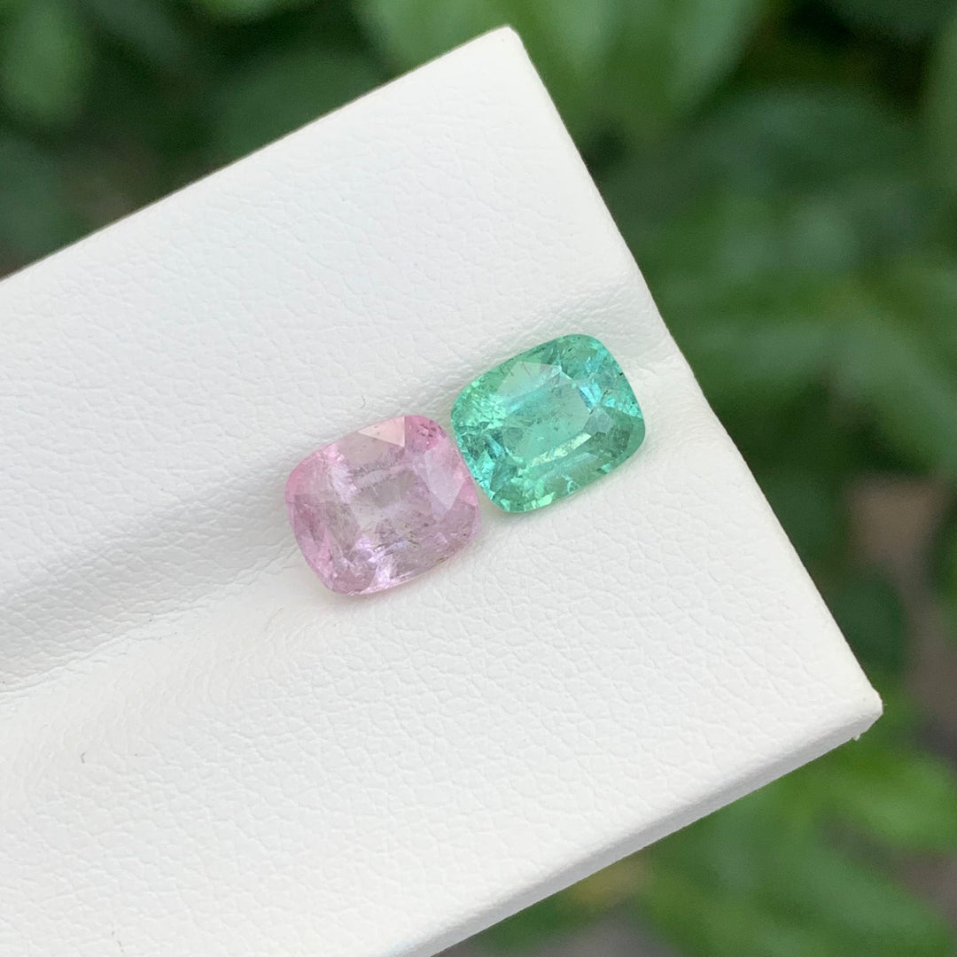 4.05 Carats Loose Tourmaline Reverse Pair