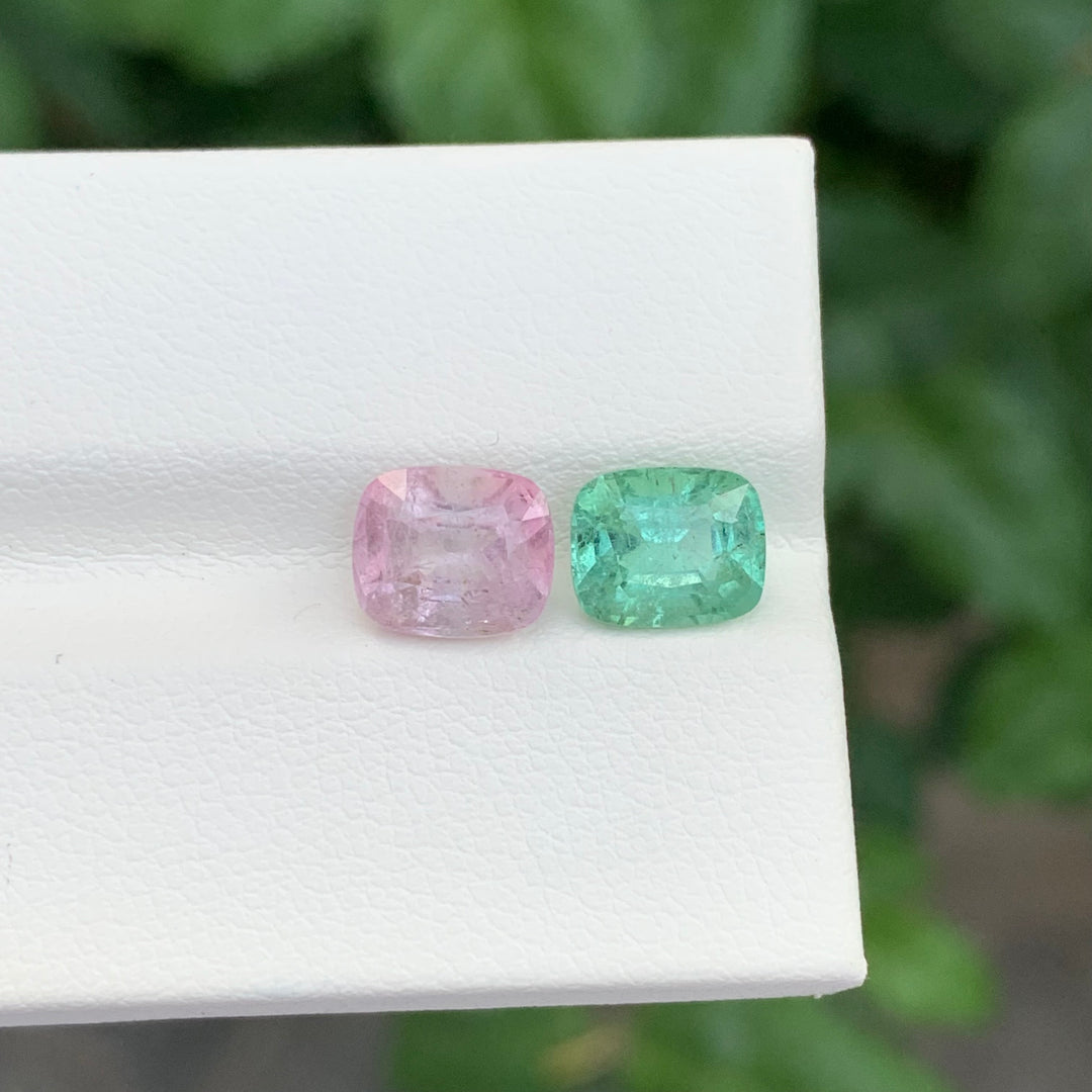 4.05 Carats Loose Tourmaline Reverse Pair