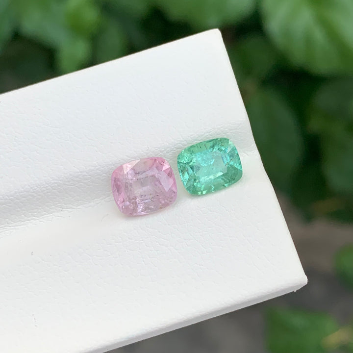 4.05 Carats Loose Tourmaline Reverse Pair