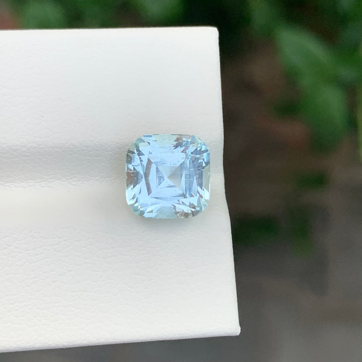 4.00 Carats Loose Aquamarine Cushion Shape