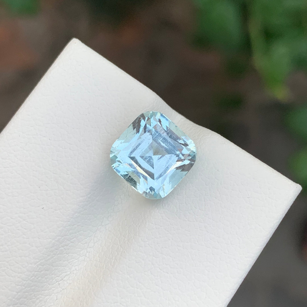 4.00 Carats Loose Aquamarine Cushion Shape