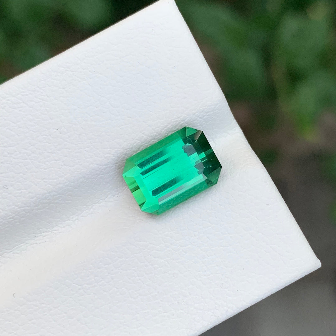 3.40 Carats Loose Tourmaline Emerald Shape