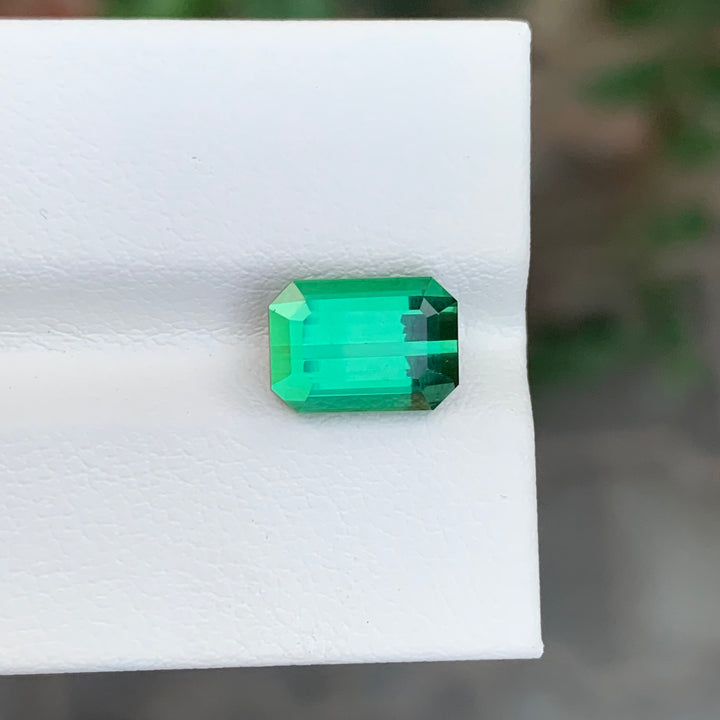 3.40 Carats Loose Tourmaline Emerald Shape