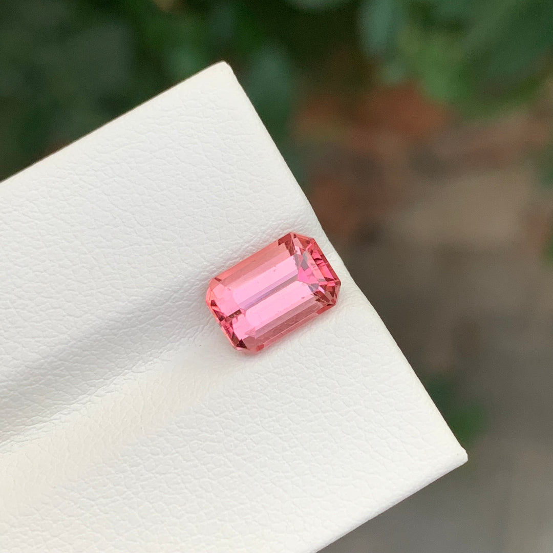 2.35 Carats Loose Pink Tourmaline Emerald Cut