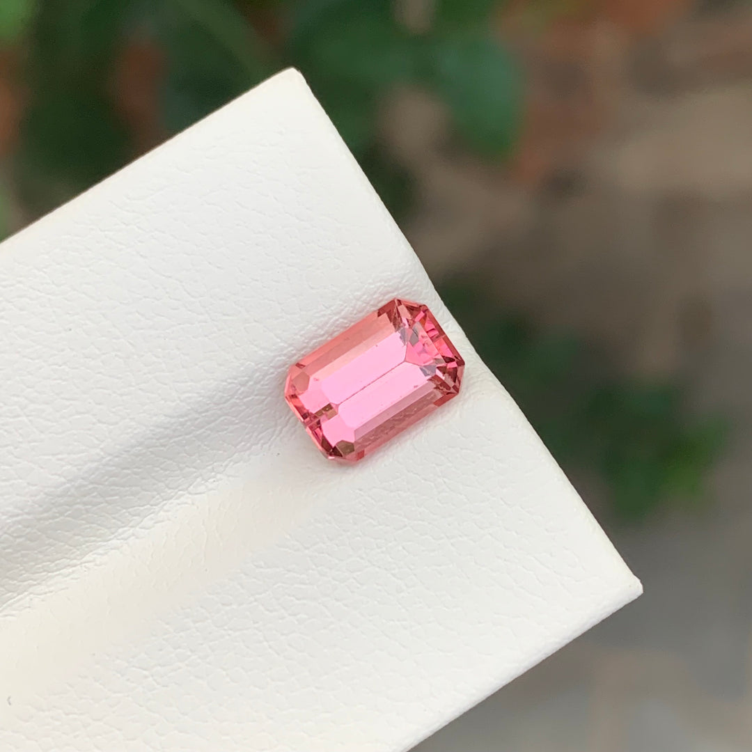 2.35 Carats Loose Pink Tourmaline Emerald Cut