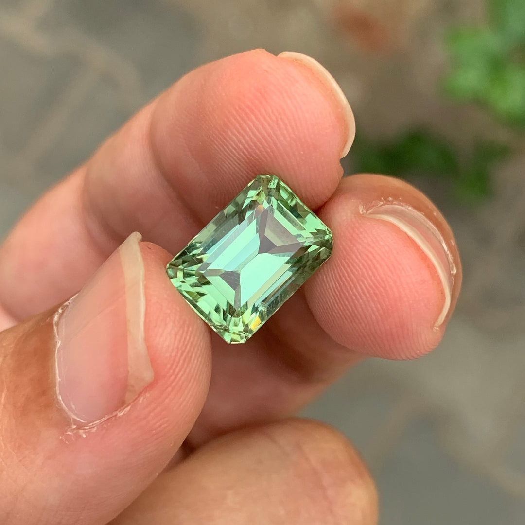 8.10 Carats Loose Tourmaline Emerald Cut