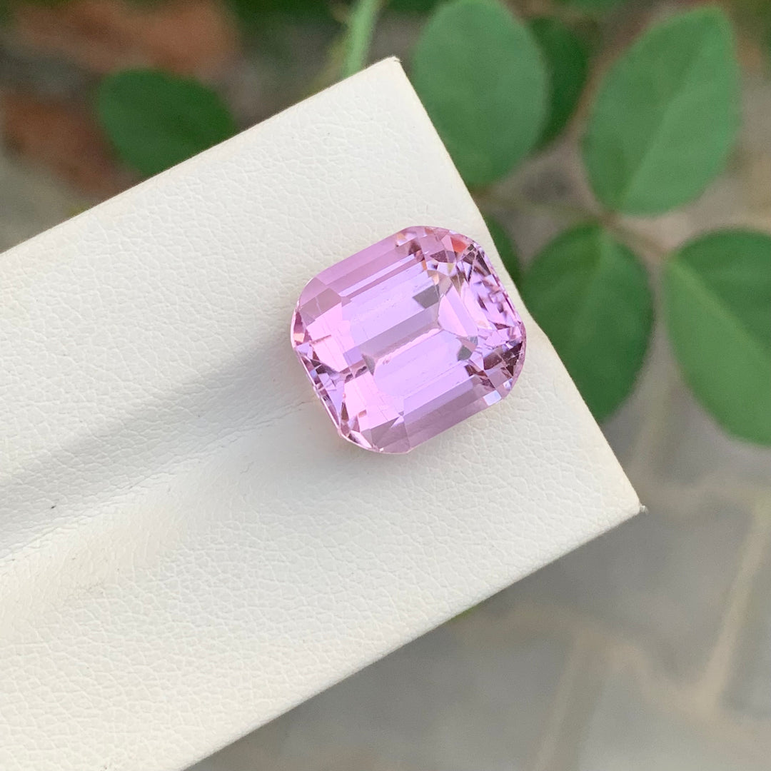 12.85 Carats Cushion Shape Loose Kunzite