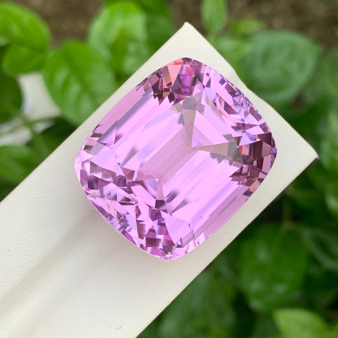 139.95 Carats Loose Cushion Cut Beautiful Kunzite Gemstone