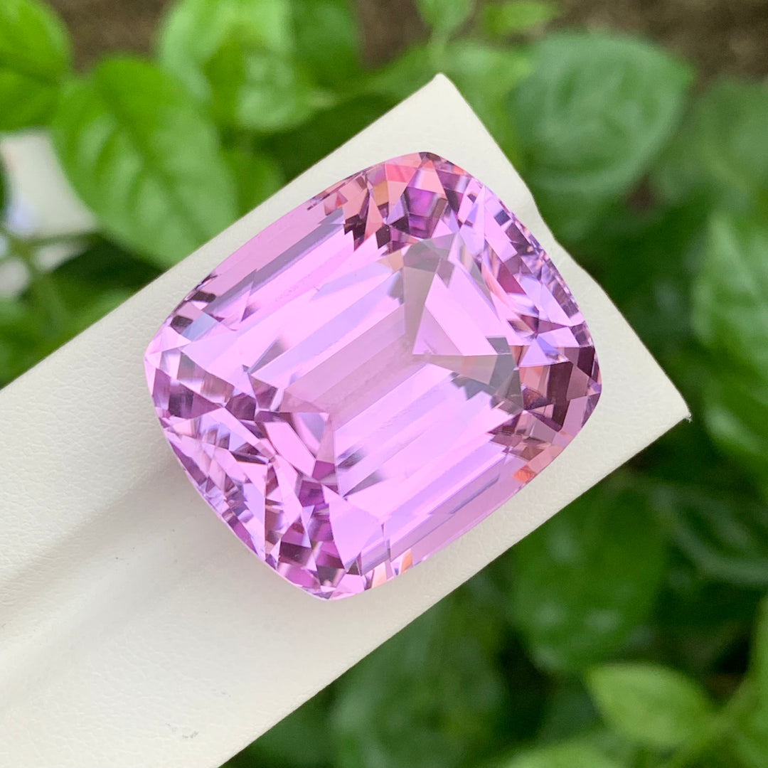 139.95 Carats Loose Cushion Cut Beautiful Kunzite Gemstone