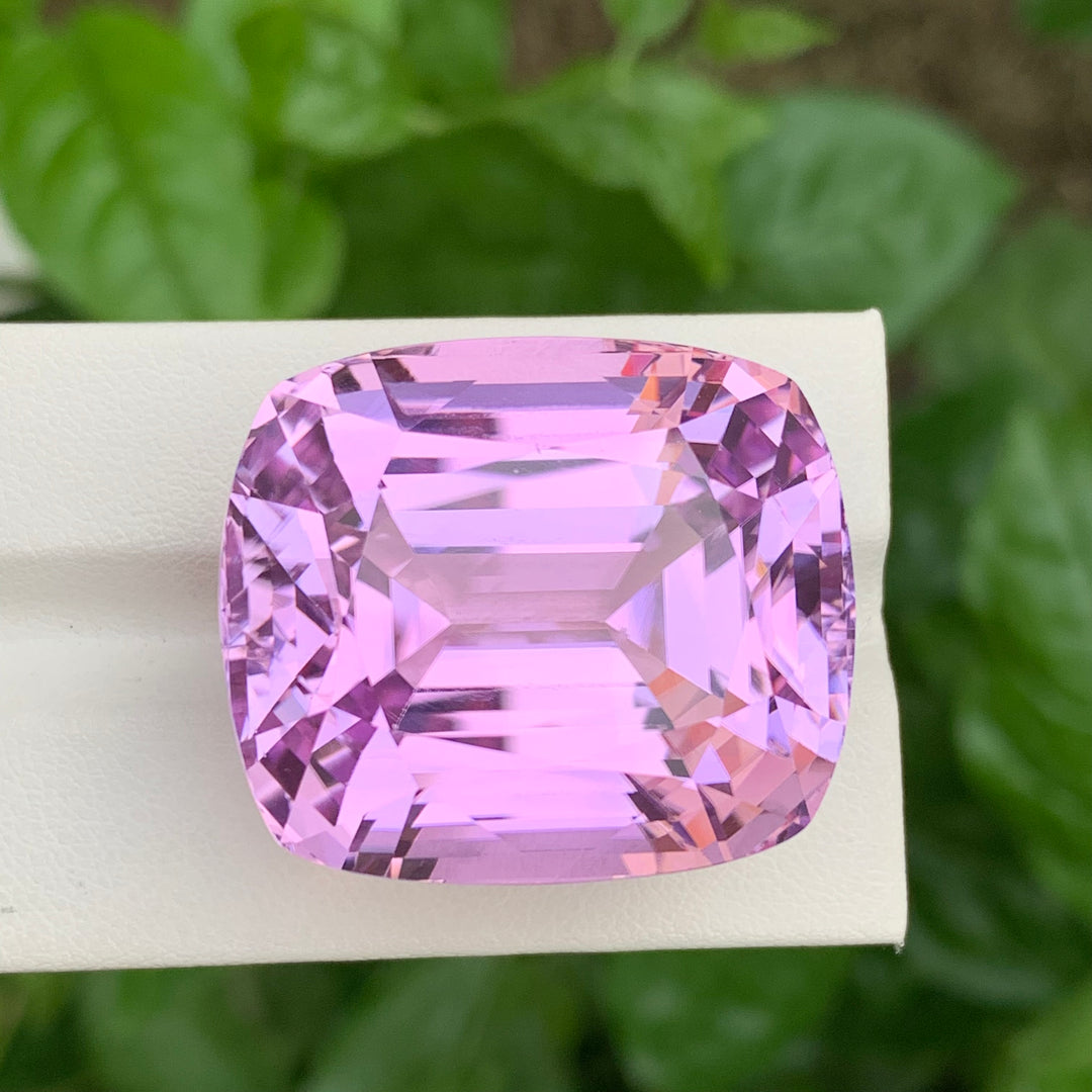 139.95 Carats Loose Cushion Cut Beautiful Kunzite Gemstone