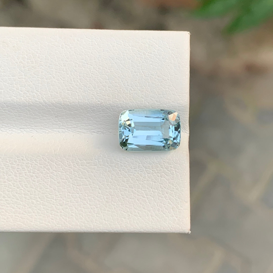 4.25 Carats Cushion Shape Aqua Blue Loose Topaz