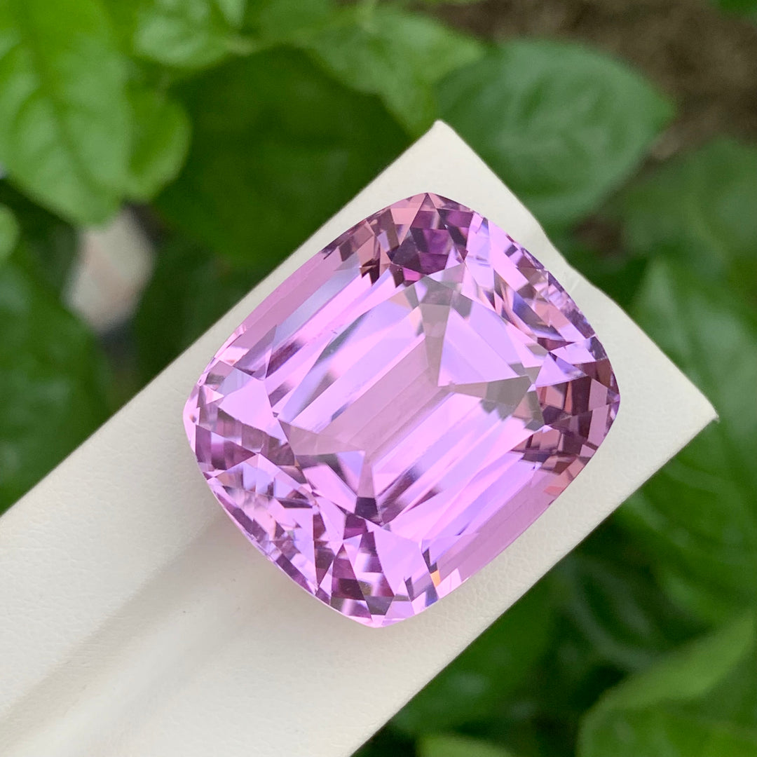 139.95 Carats Loose Cushion Cut Beautiful Kunzite Gemstone