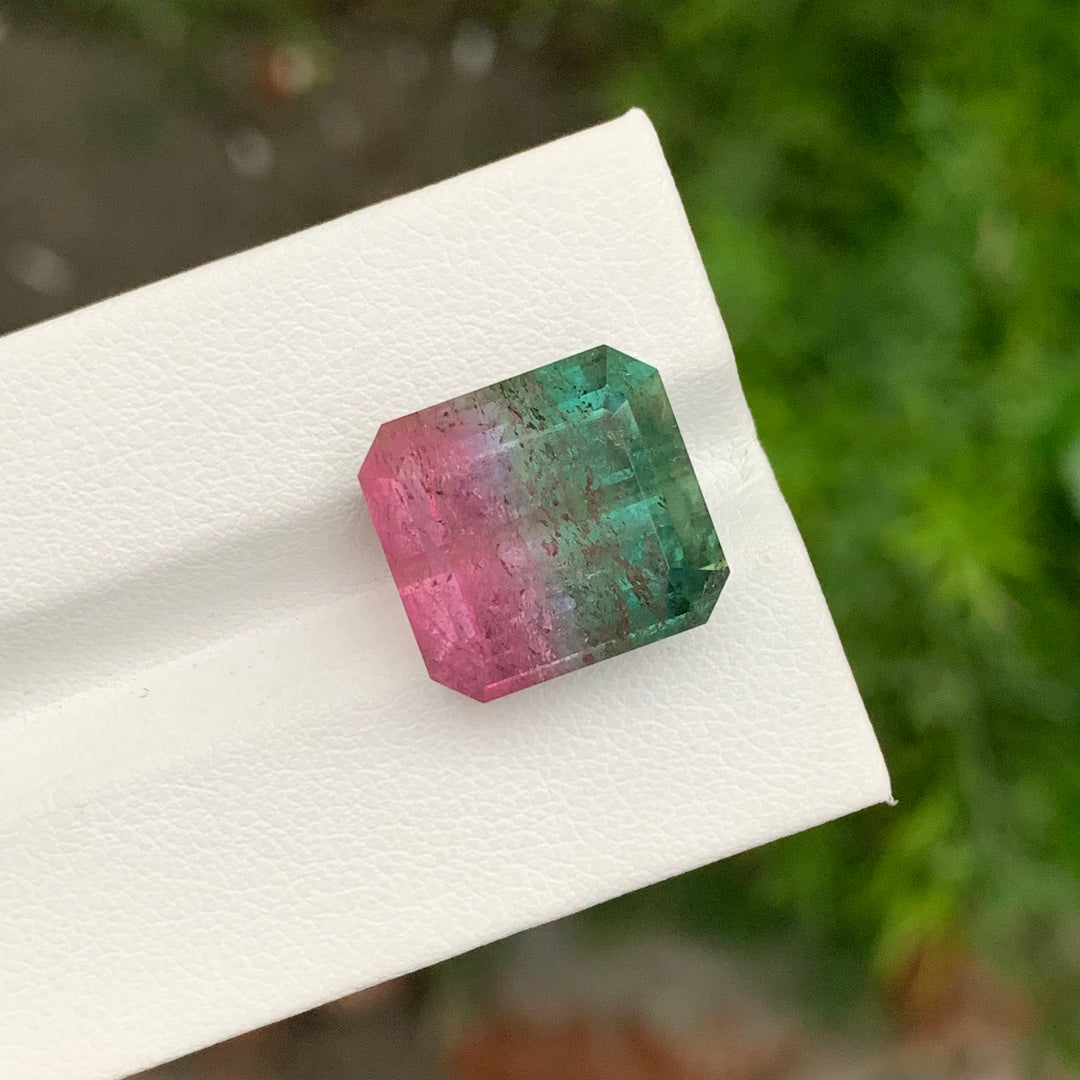 18.05 Carats Faceted Pink & Green Bicolor Tourmaline