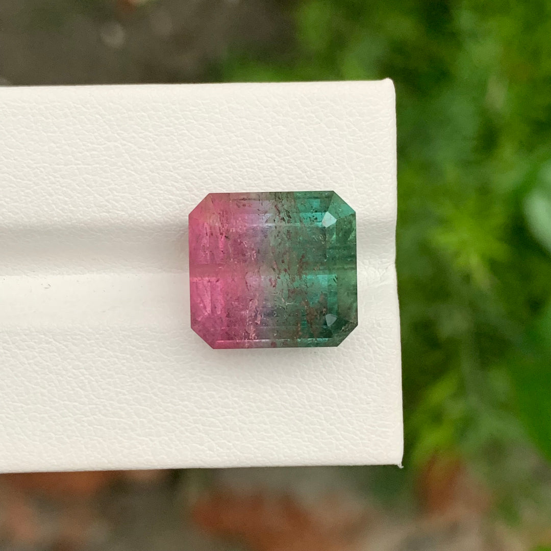 18.05 Carats Faceted Pink & Green Bicolor Tourmaline