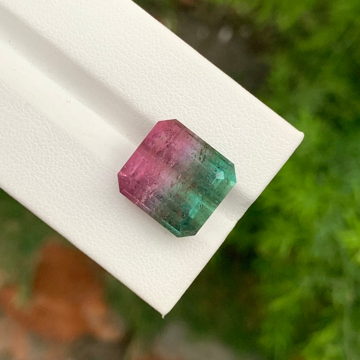 18.05 Carats Faceted Pink & Green Bicolor Tourmaline