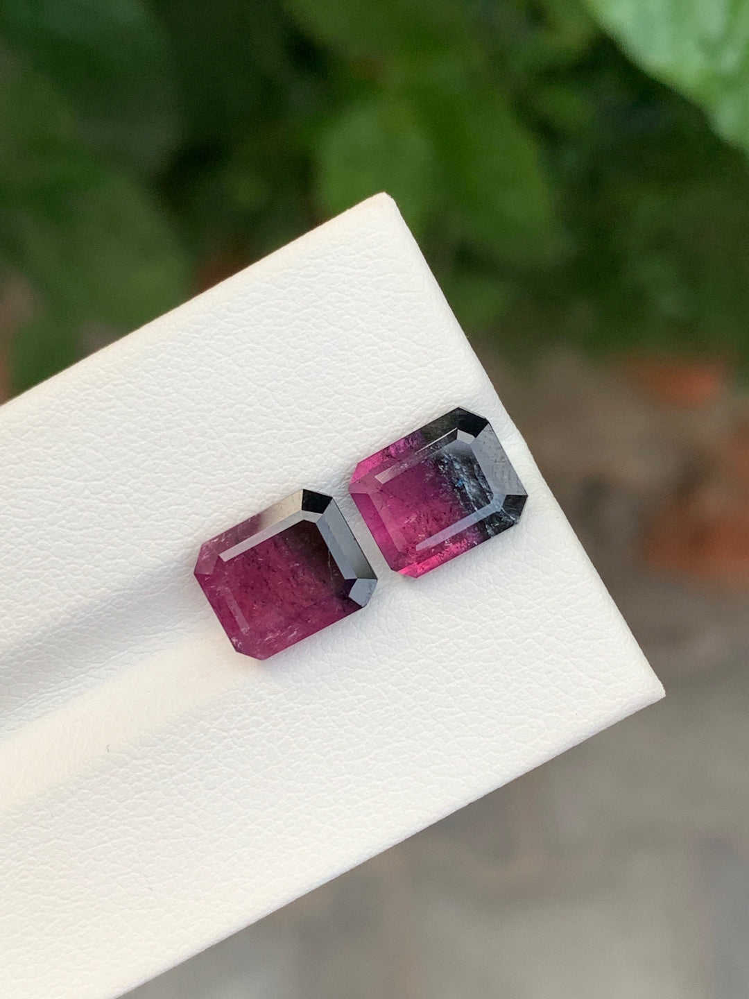 7.35 Carats Loose Bicolor Tourmaline Gemstone Pair