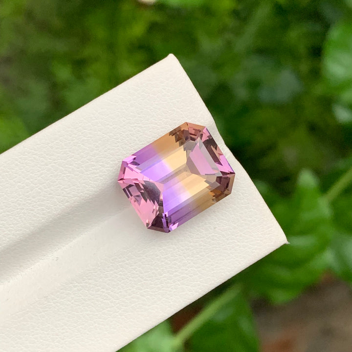 11.55 Carats Loose Emerald Cut Bolivian Ametrine