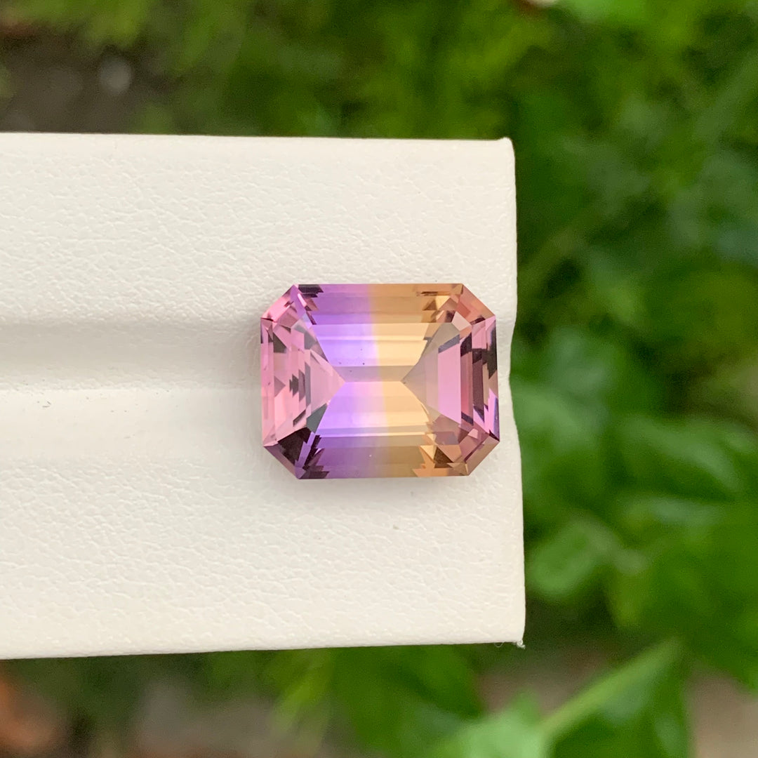 11.55 Carats Loose Emerald Cut Bolivian Ametrine