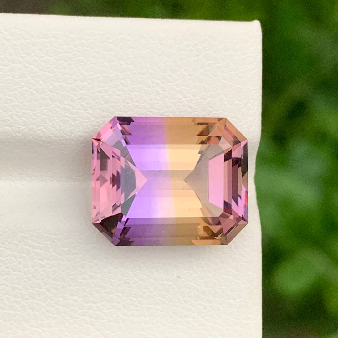 11.55 Carats Loose Emerald Cut Bolivian Ametrine