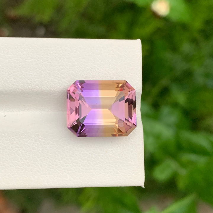 11.55 Carats Loose Emerald Cut Bolivian Ametrine