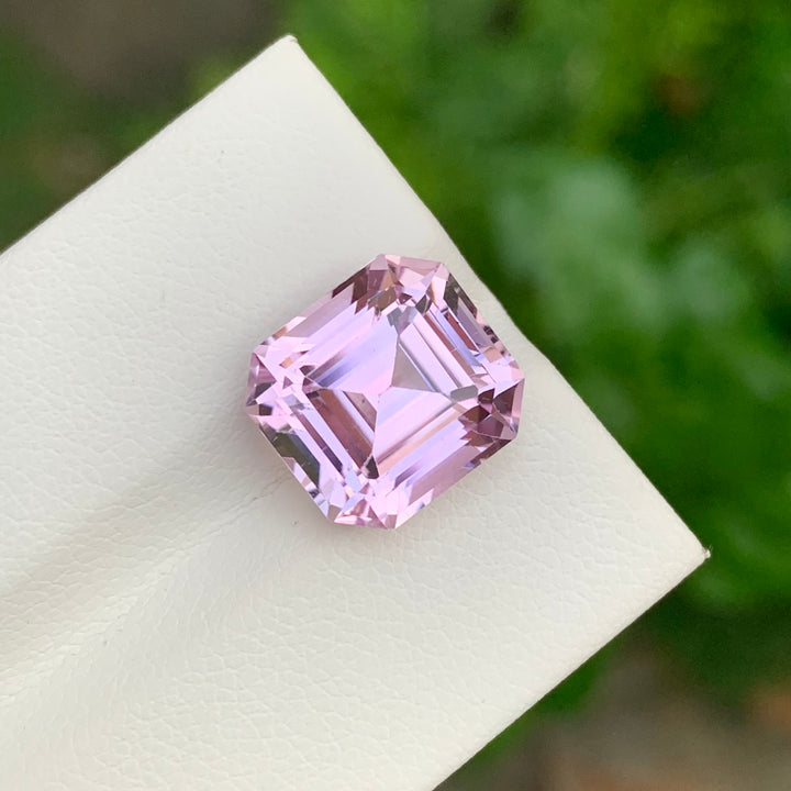 8.70 Carats Faceted Ascher Cut Pink Kunzite