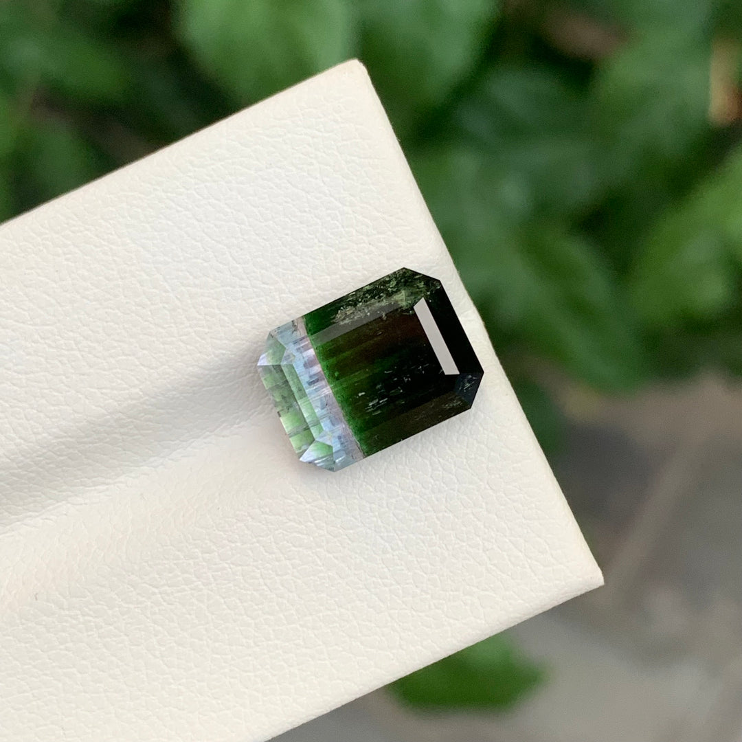 6.65 Carats Loose Tricolor Tourmaline Gemstone