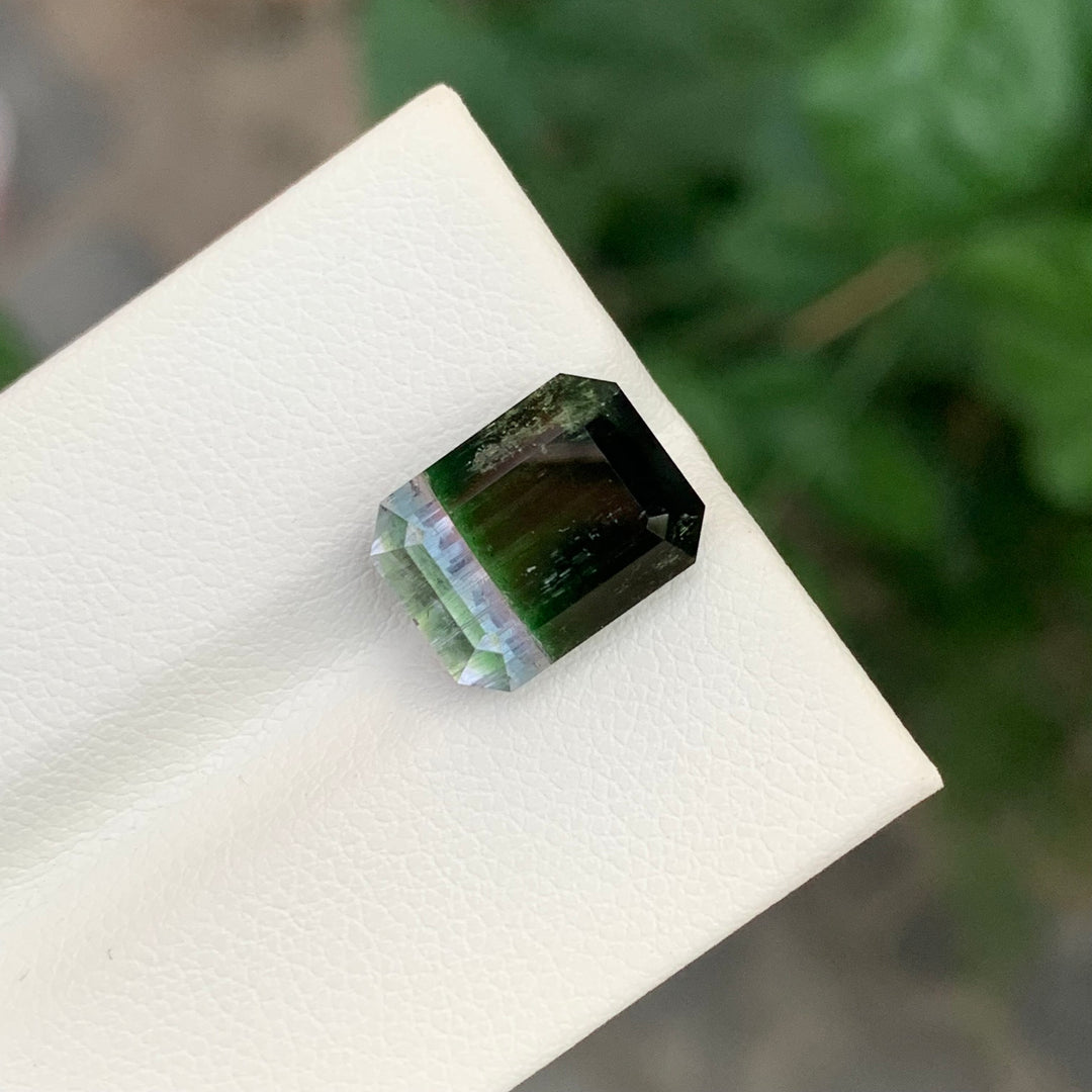 6.65 Carats Loose Tricolor Tourmaline Gemstone