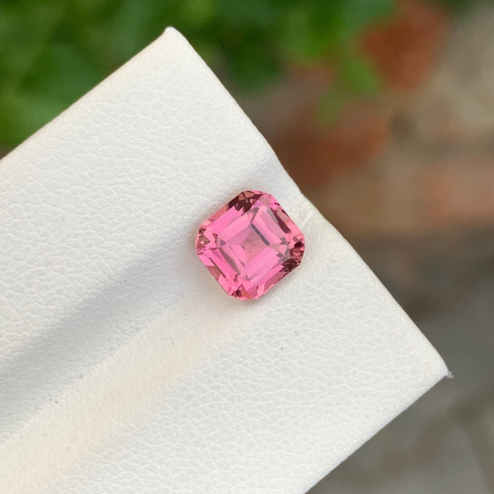 2.20 Carats Faceted Ascher Cut Pink Tourmaline