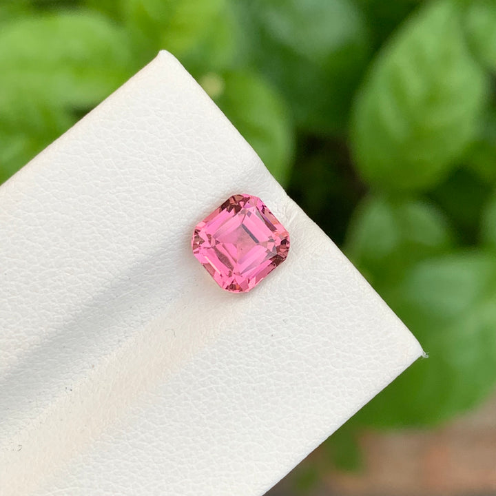 2.20 Carats Faceted Ascher Cut Pink Tourmaline