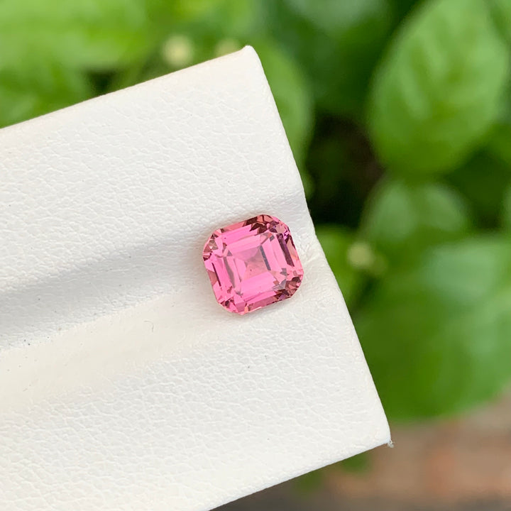 2.20 Carats Faceted Ascher Cut Pink Tourmaline