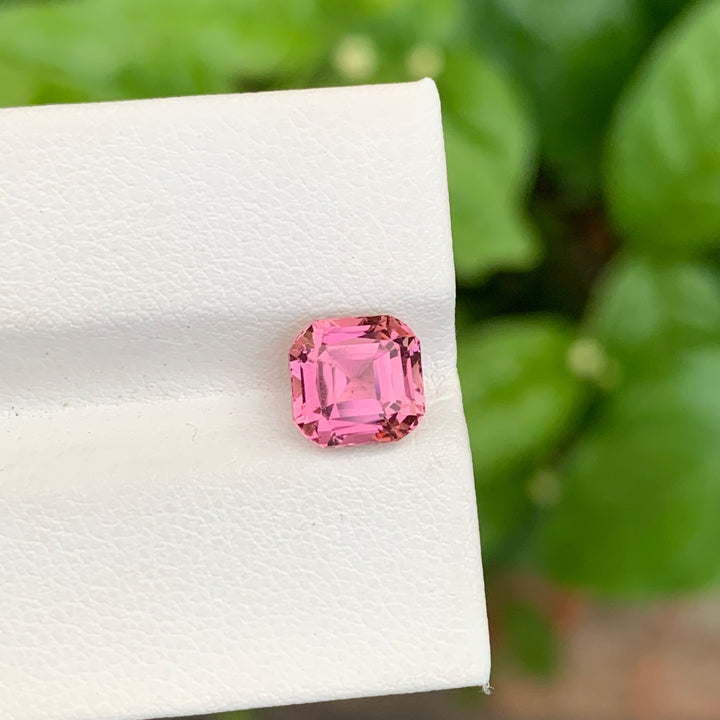 2.20 Carats Faceted Ascher Cut Pink Tourmaline