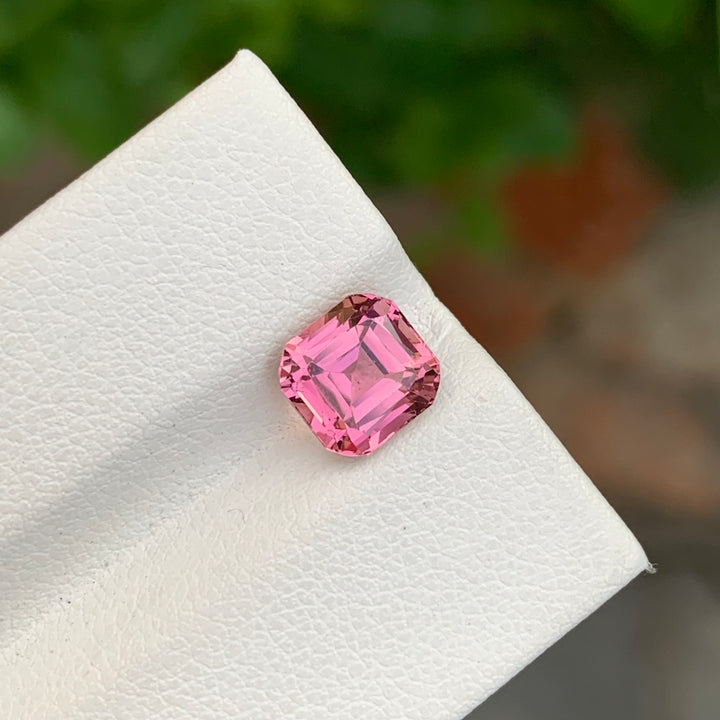 2.20 Carats Faceted Ascher Cut Pink Tourmaline