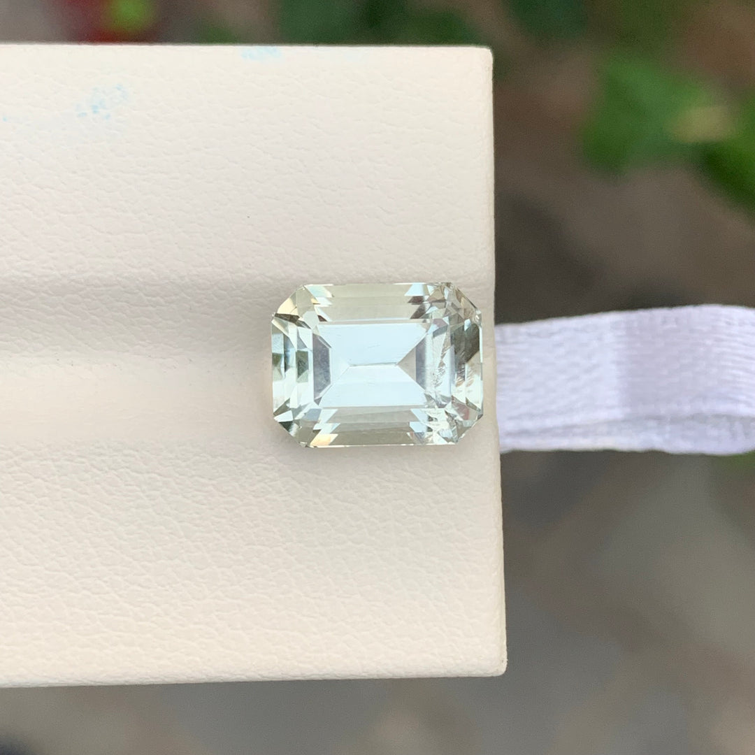 4.85 Carats Loose Green Amethyst Emerald Cut