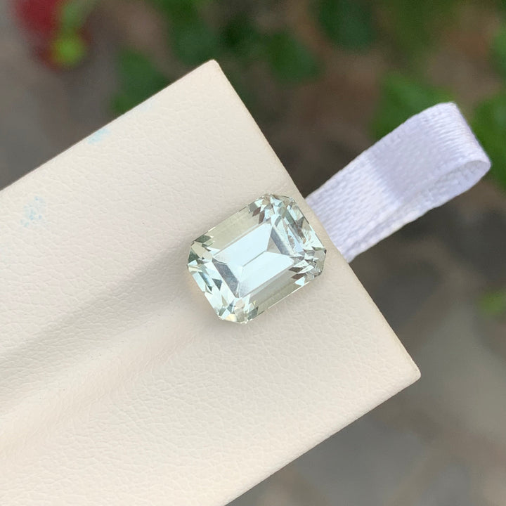 4.85 Carats Loose Green Amethyst Emerald Cut