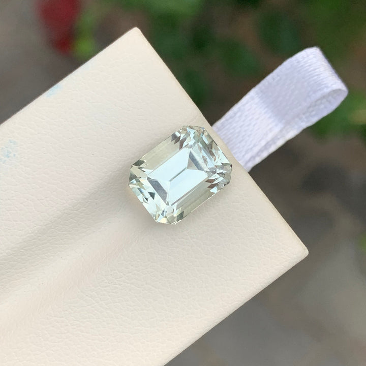 4.85 Carats Loose Green Amethyst Emerald Cut