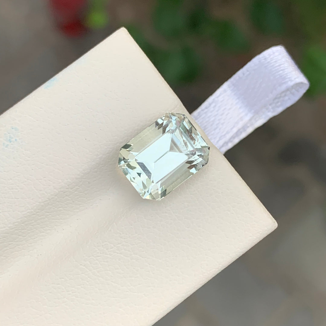 4.85 Carats Loose Green Amethyst Emerald Cut